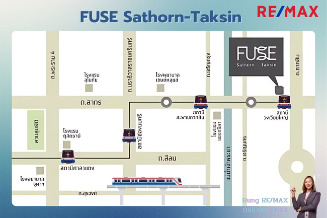 คอนโด Fuse Sathorn - Taksin กรุงเทพมหานคร คลองสาน บางลำภูล่าง 3400000