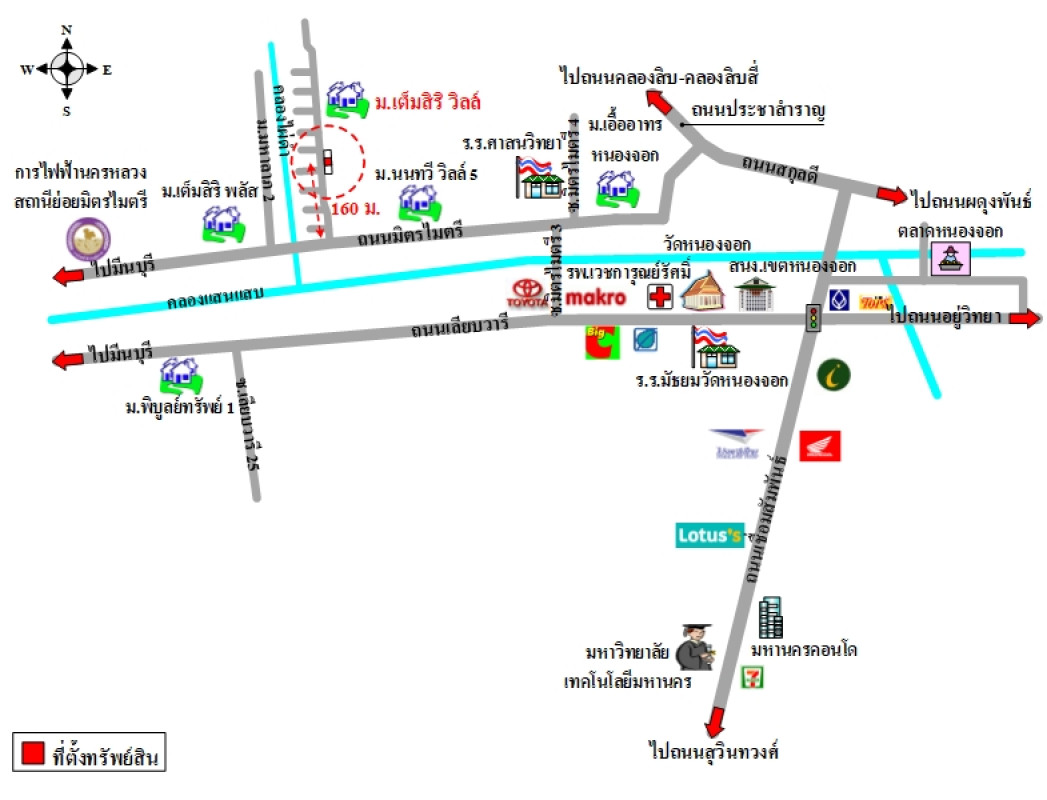 บ้านเดี่ยว เต็มสิริวิลล์ กรุงเทพมหานคร หนองจอก หนองจอก 3039600