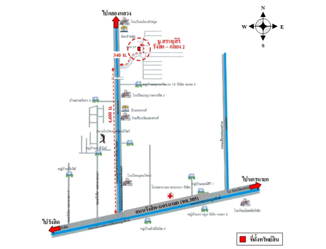 บ้านเดี่ยว สราญสิริ ร้งสิต-คลองสอง ปทุมธานี คลองหลวง คลองสอง 6840000