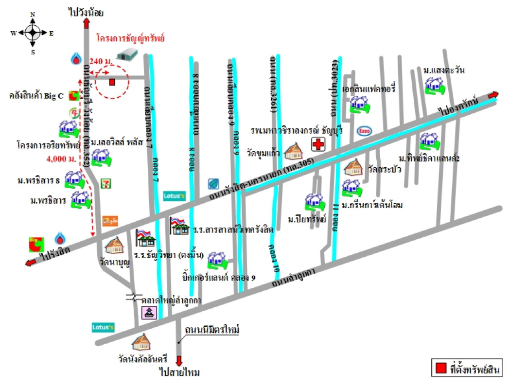 โรงงาน/โกดัง ธัญญ์ทรัพย์ ธัญบุรี-วังน้อย ปทุมธานี คลองหลวง คลองเจ็ด 14239200