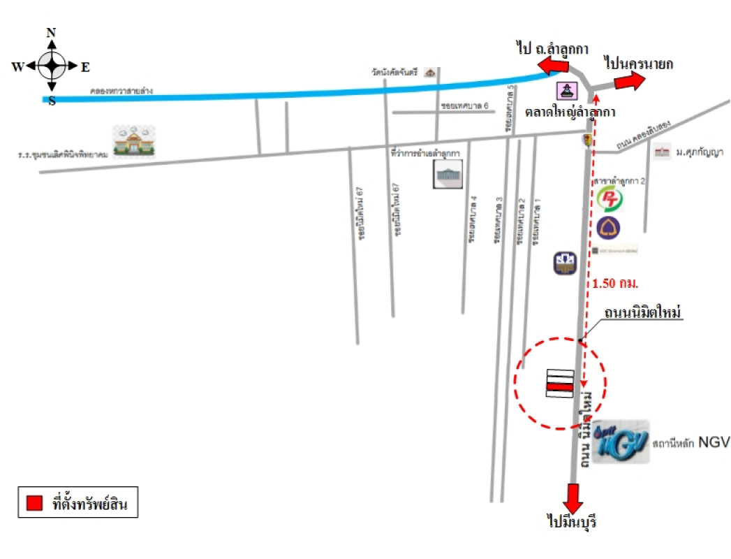 อาคารพาณิชย์ ปทุมธานี ลำลูกกา ลำลูกกา 3350000