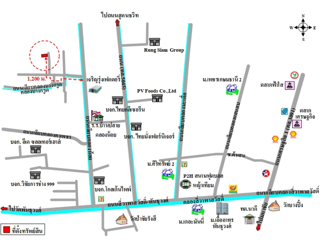 โรงงาน/โกดัง โชคอำนวย แฟคตอรี่ สมุทรสาคร กระทุ่มแบน ท่าเสา 23790000
