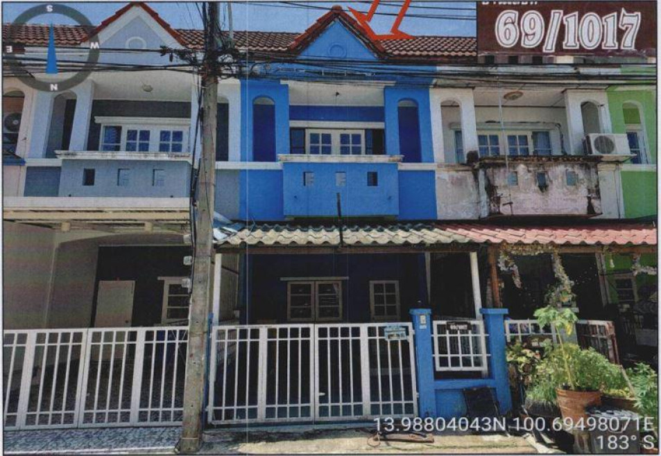 ทาวน์เฮ้าส์ บ้านฟ้ารังสิต ปทุมธานี ธัญบุรี บึงยี่โถ 1350000