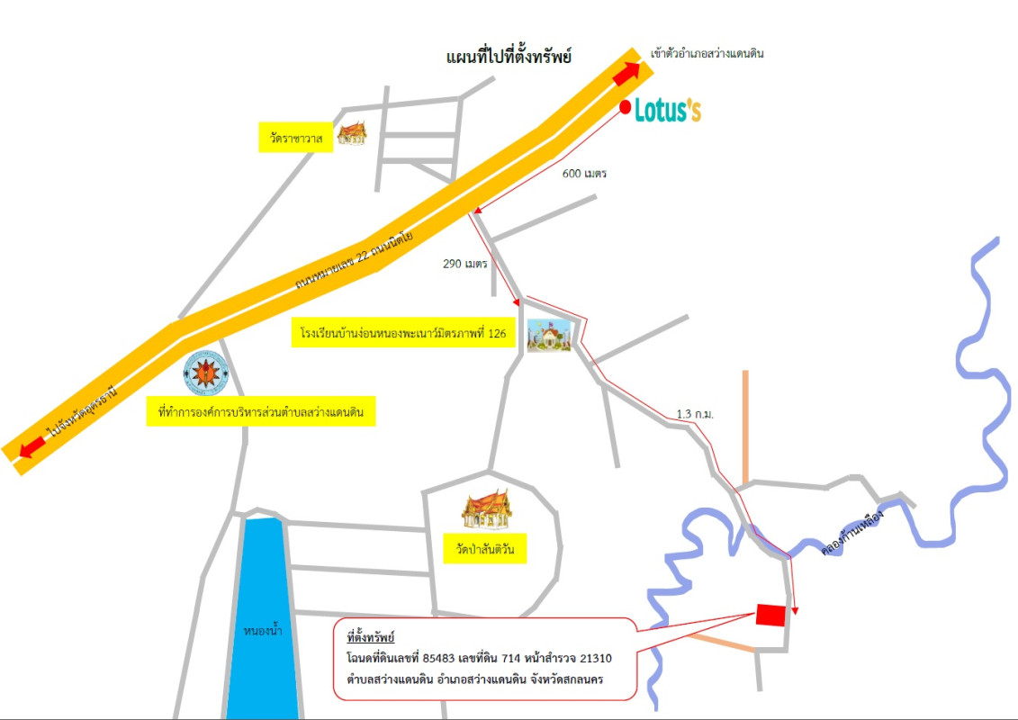 ที่ดินเปล่า สกลนคร สว่างแดนดิน สว่างแดนดิน 325325