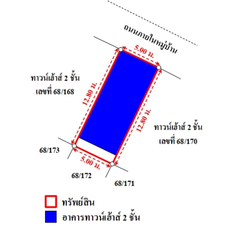 ทาวน์เฮ้าส์ บ้านพฤกษา 47/1 สมุทรปราการ เมืองสมุทรปราการ บางเมือง 1610000