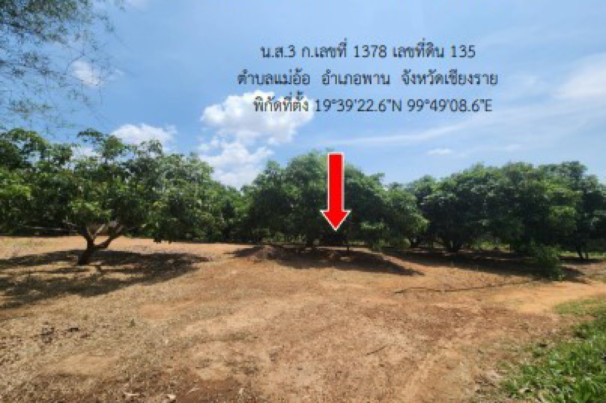 Residential land/lot Chiang Rai Phan Mae O 1204560