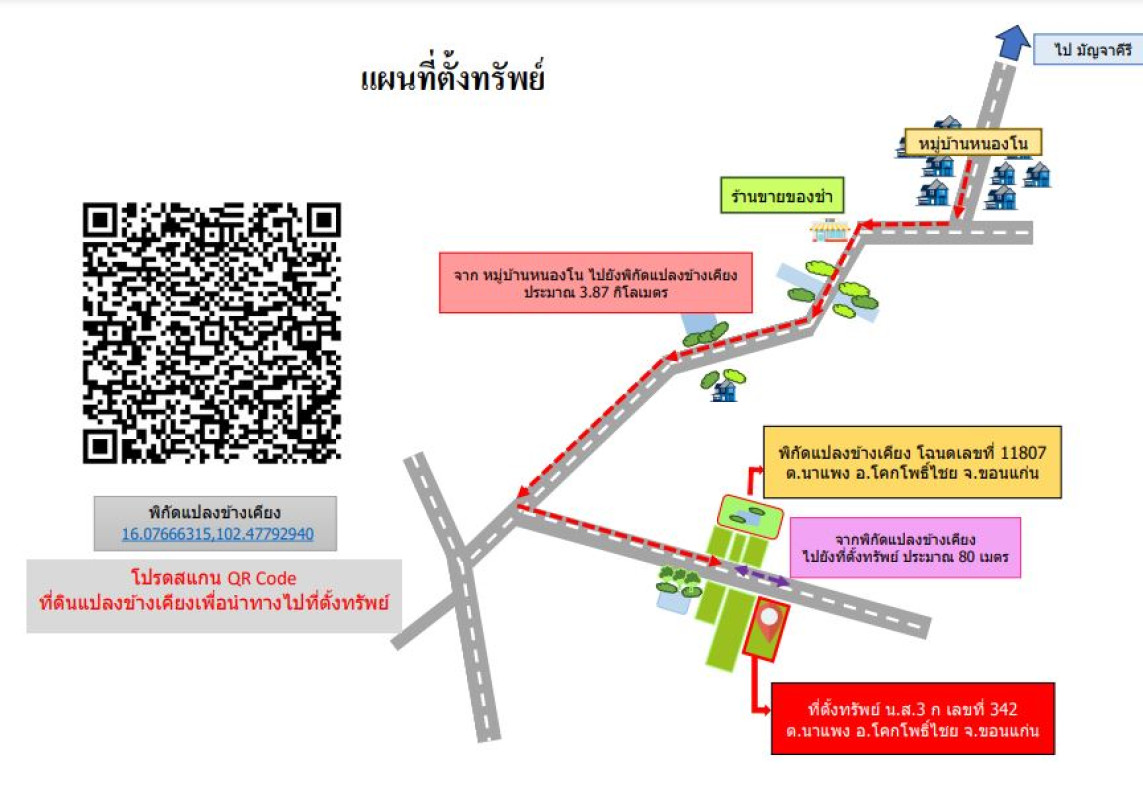 ที่ดินเปล่า ขอนแก่น โคกโพธิ์ไชย นาแพง 305550