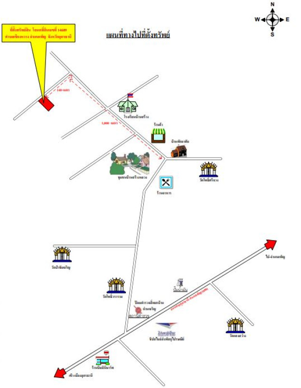 ที่ดินเปล่า อุดรธานี เพ็ญ เชียงหวาง 100000