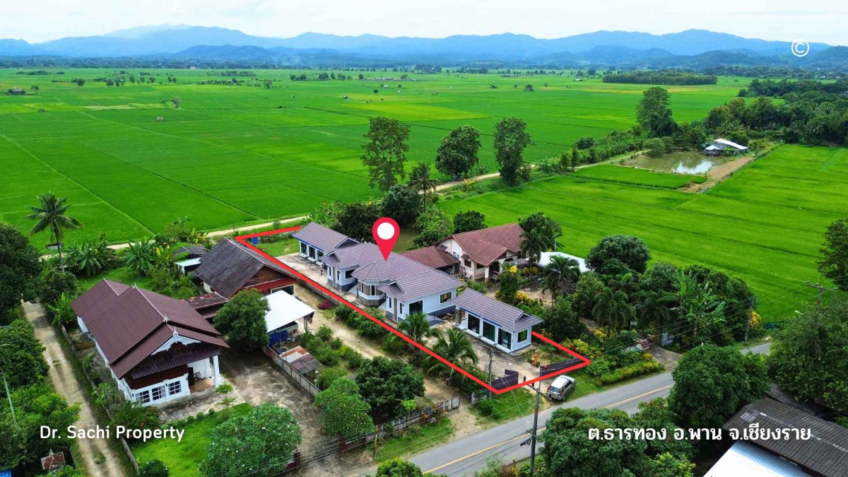 บ้านเดี่ยว บ้านสวย (3 หลัง) วิวภูเขาและทุ่งนา 230 ตรว. น้ำไม่ท่วม อ.พาน จ.เชียงราย เชียงราย พาน ธารทอง 4300000