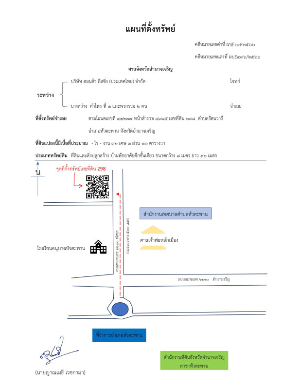 บ้านเดี่ยว อำนาจเจริญ หัวตะพาน รัตนวารี 699020
