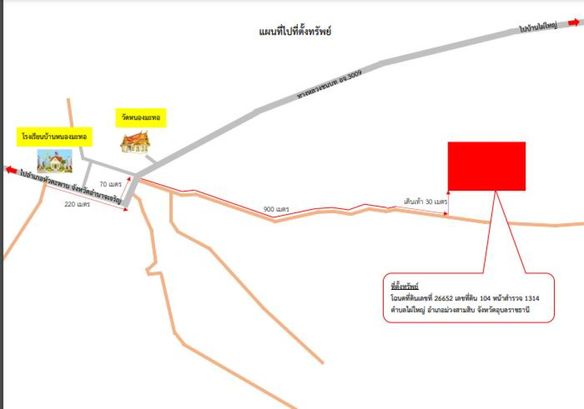 ที่ดินเปล่า อุบลราชธานี ม่วงสามสิบ ไผ่ใหญ่ 1006000