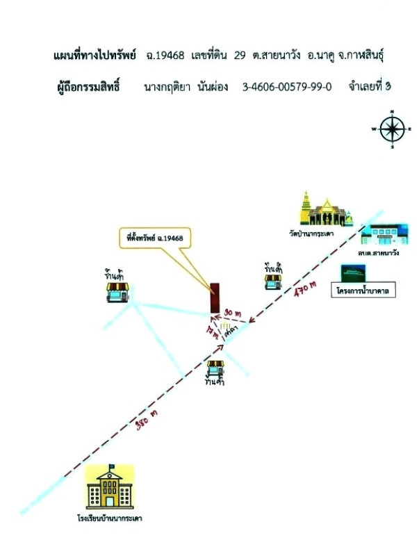 บ้านเดี่ยว กาฬสินธุ์ นาคู สายนาวัง 1897000