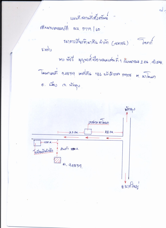 ที่ดินเปล่า พัทลุง เมืองพัทลุง นาโหนด 49300