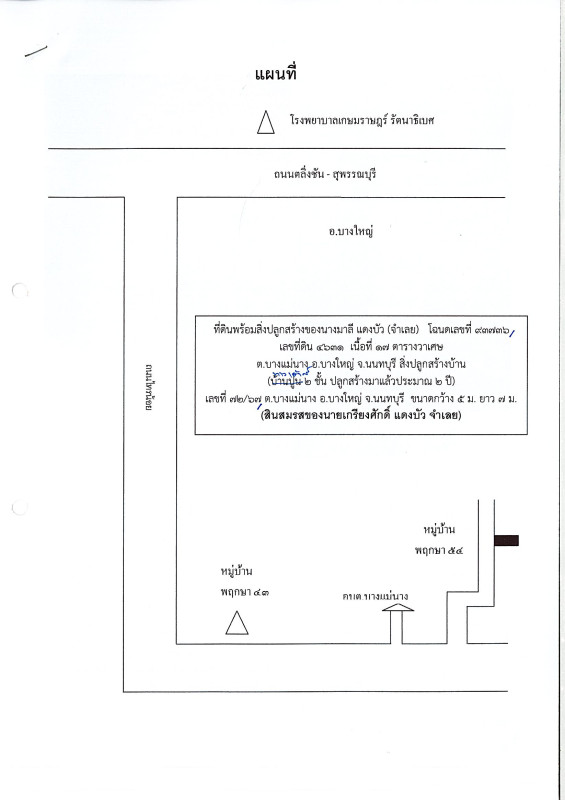 ทาวน์เฮ้าส์ นนทบุรี บางใหญ่ บางแม่นาง 638750