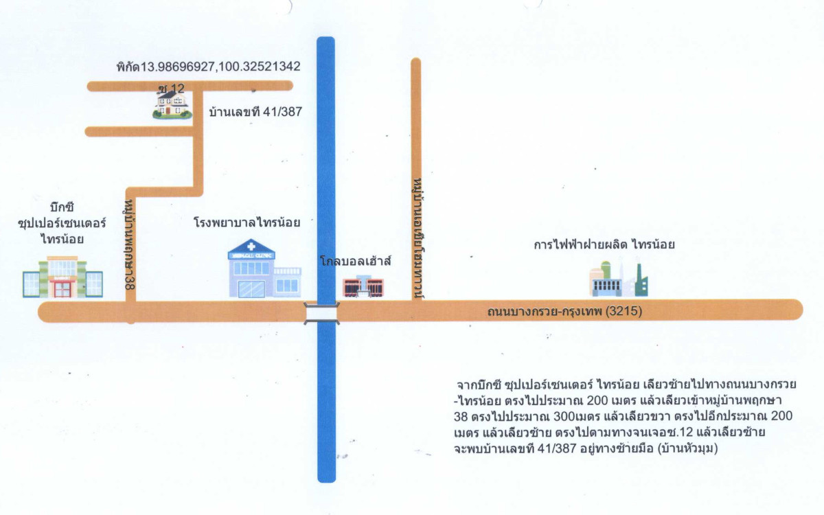 ทาวน์เฮ้าส์ นนทบุรี ไทรน้อย ไทรน้อย 1446200