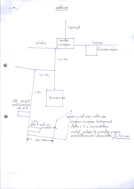 Residential land/lot Suphan Buri U Thong U Thong 140400