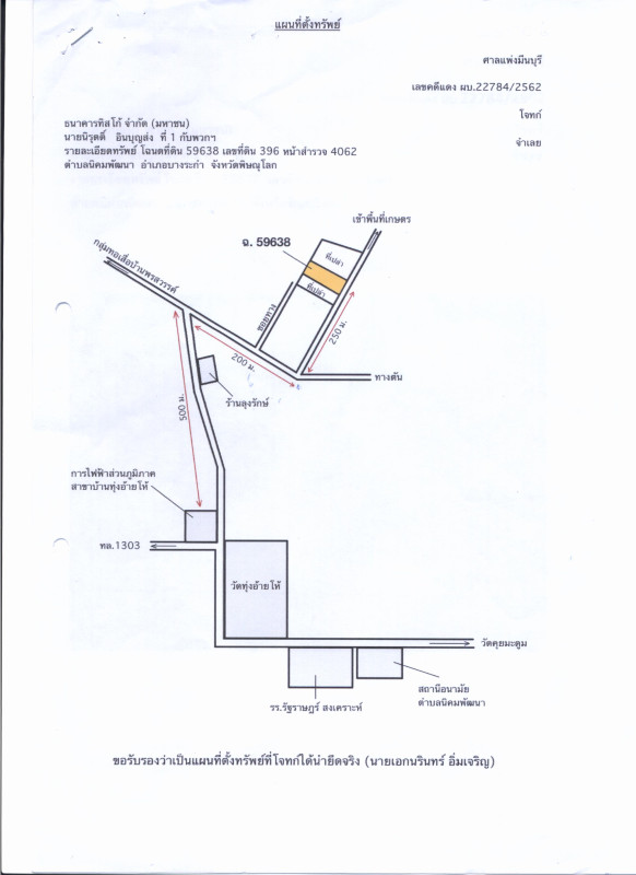 Residential land/lot Phitsanulok Bang Rakam Chum Saeng Songkhram 40000