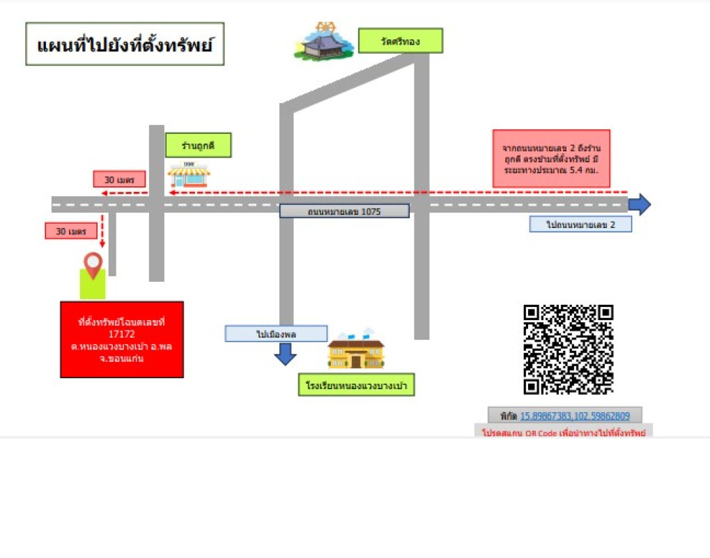 ที่ดินเปล่า ขอนแก่น พล หนองแวงนางเบ้า 42600