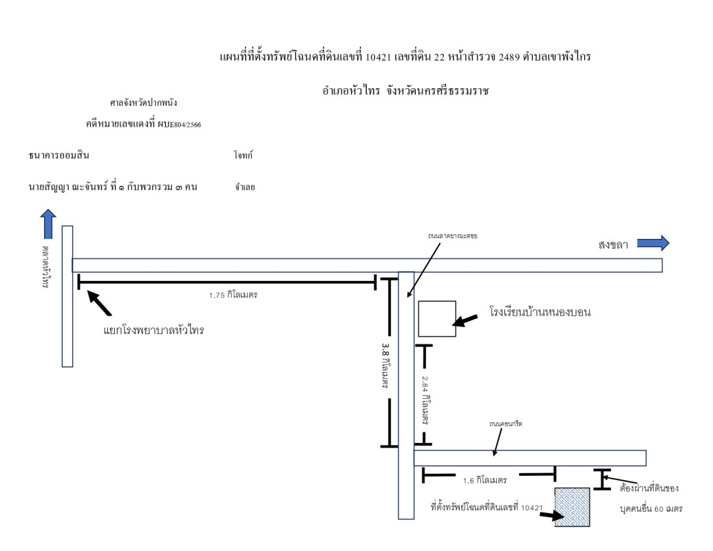 ที่ดินเปล่า นครศรีธรรมราช หัวไทร หัวไทร 385400