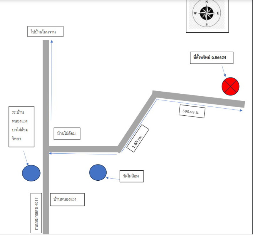 Residential land/lot Maha Sarakham Wapi Pathum Kham Pom 514233