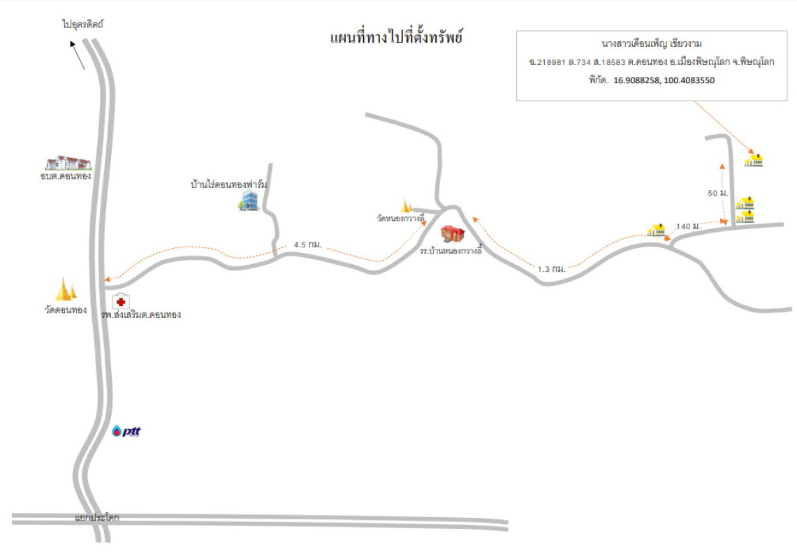 บ้านเดี่ยว พิษณุโลก เมืองพิษณุโลก ดอนทอง 595003