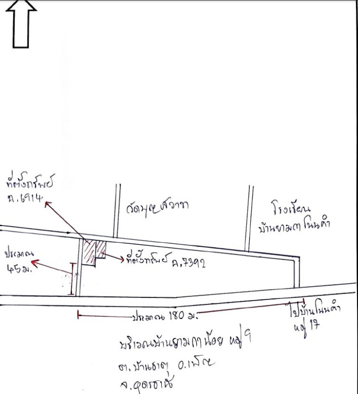ที่ดินเปล่า อุดรธานี เพ็ญ บ้านธาตุ 25000