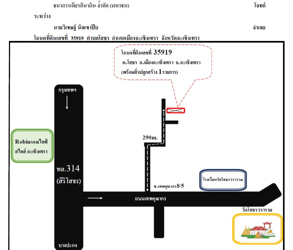 ทาวน์เฮ้าส์ ฉะเชิงเทรา เมืองฉะเชิงเทรา โสธร 1249200