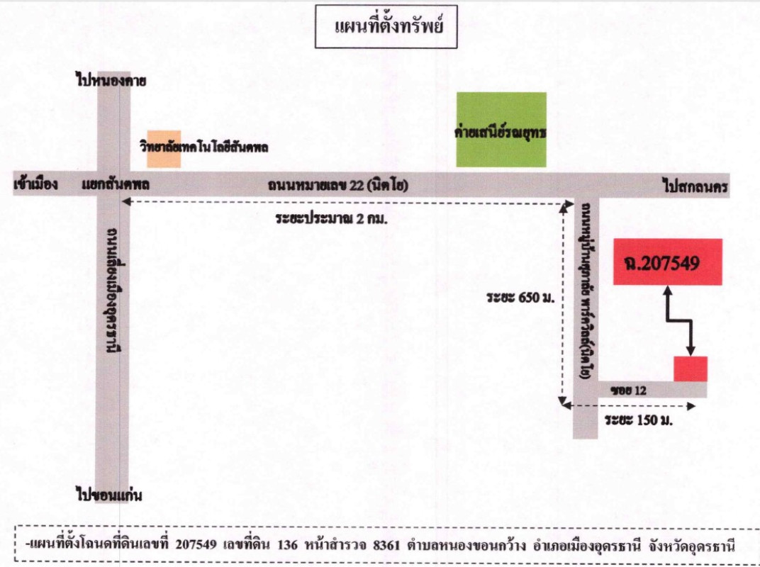 บ้านเดี่ยว อุดรธานี เมืองอุดรธานี หนองขอนกว้าง 5160160