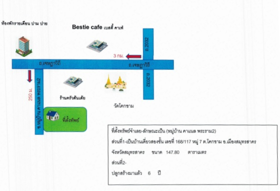 บ้านเดี่ยว สมุทรสาคร เมืองสมุทรสาคร โคกขาม 2285040