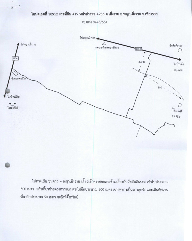 ที่ดินเปล่า เชียงราย พญาเม็งราย เม็งราย 555900