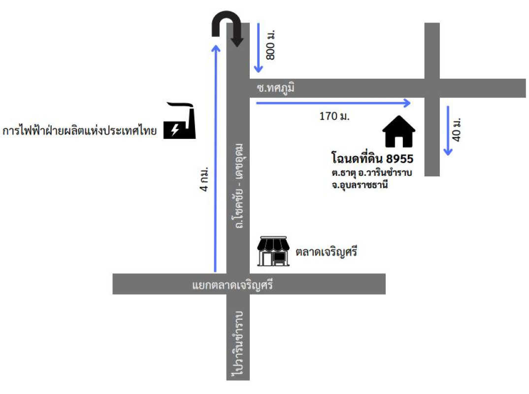 บ้านเดี่ยว อุบลราชธานี วารินชำราบ ธาตุ 1237872