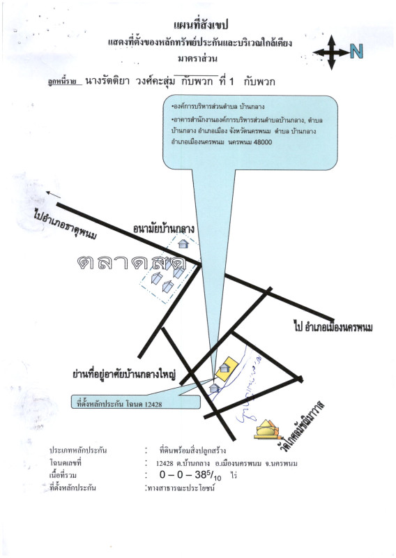 ทาวน์เฮ้าส์ นครพนม เมืองนครพนม บ้านกลาง 748250