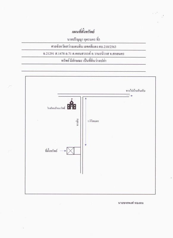 ที่ดินเปล่า สกลนคร วานรนิวาส ศรีวิชัย 79300