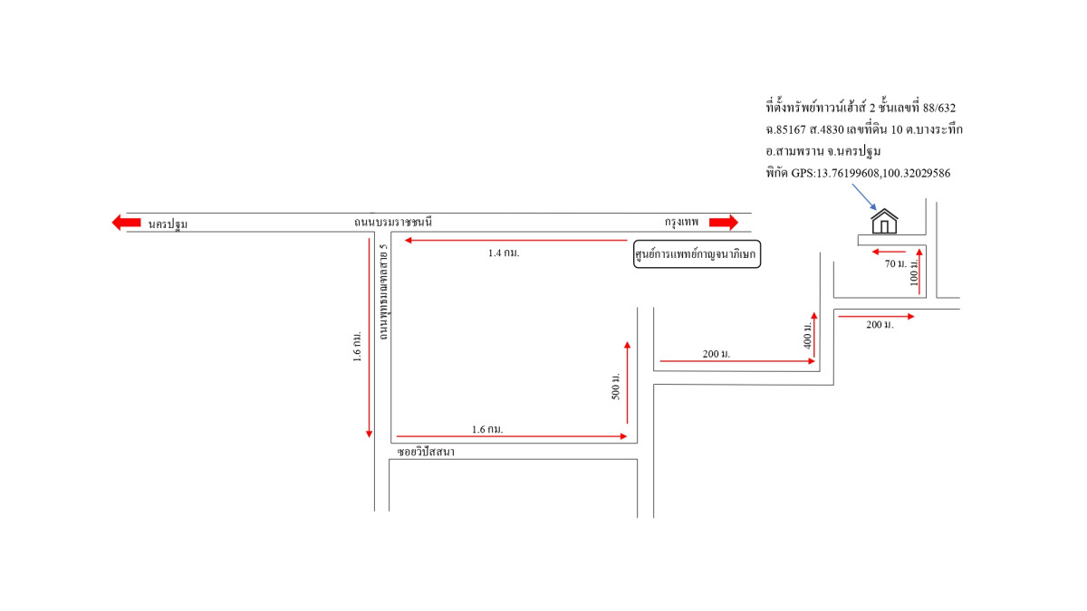 ทาวน์เฮ้าส์ นครปฐม สามพราน บางกระทึก 748100