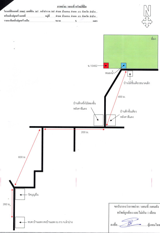 ที่ดินเปล่า ลำปาง งาว บ้านแหง 197700