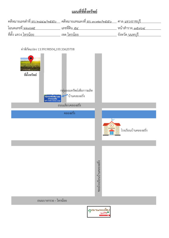 ที่ดินเปล่า นนทบุรี ไทรน้อย ไทรน้อย 2880150