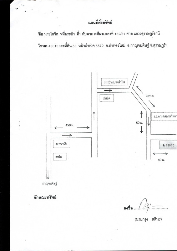 ที่ดินเปล่า สุราษฎร์ธานี กาญจนดิษฐ์ ท่าทองใหม่ 122500