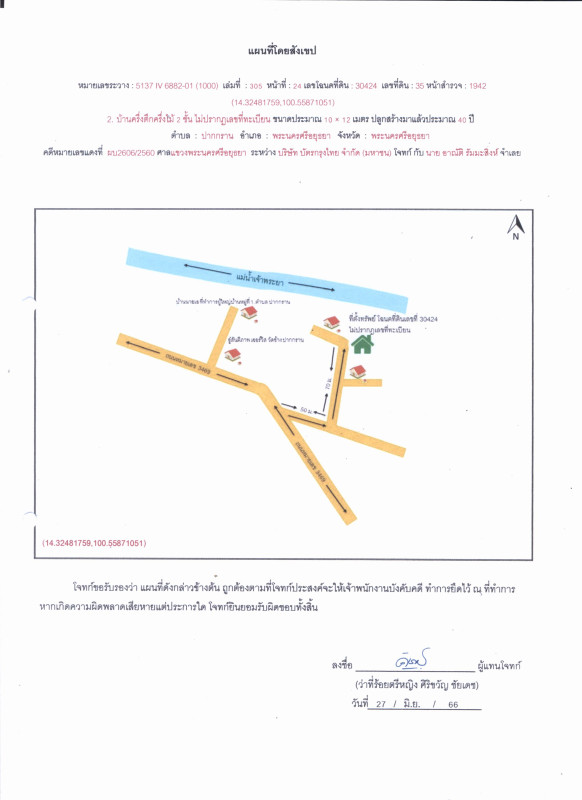 ทาวน์เฮ้าส์ พระนครศรีอยุธยา พระนครศรีอยุธยา ปากกราน 2007000
