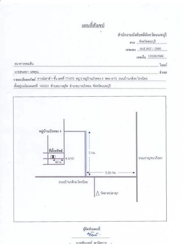 ทาวน์เฮ้าส์ นนทบุรี บางบัวทอง บางคูรัด 1036800