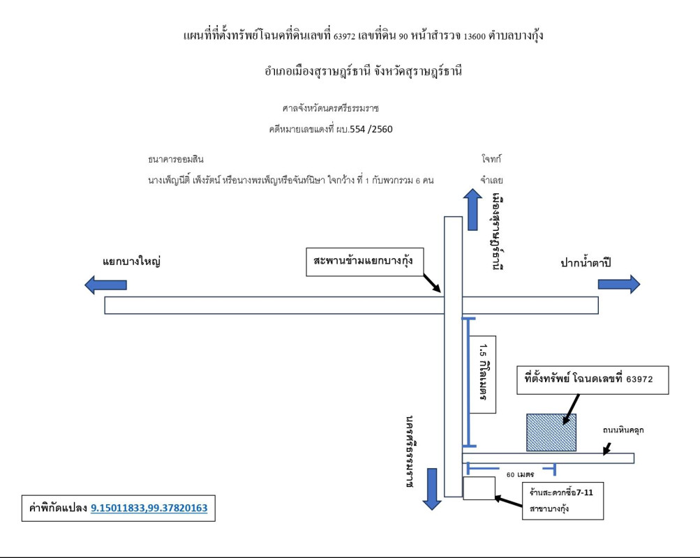 บ้านเดี่ยว สุราษฎร์ธานี เมืองสุราษฎร์ธานี บางกุ้ง 3231272