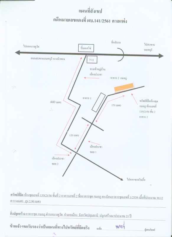 คอนโด ปทุมธานี เมืองปทุมธานี บางคูวัด 256020