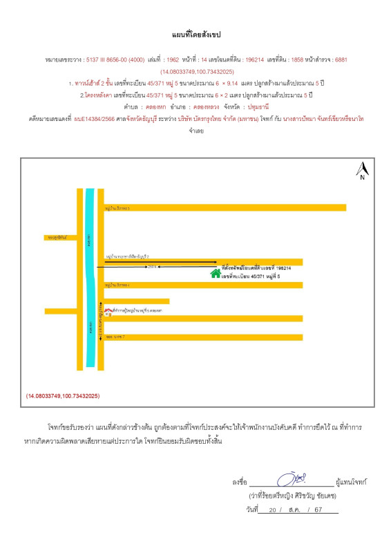 ทาวน์เฮ้าส์ ปทุมธานี คลองหลวง คลองหก 1255739