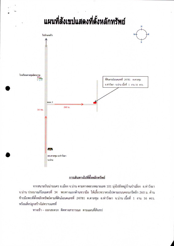 ที่ดินเปล่า น่าน ท่าวังผา ตาลชุม 58000