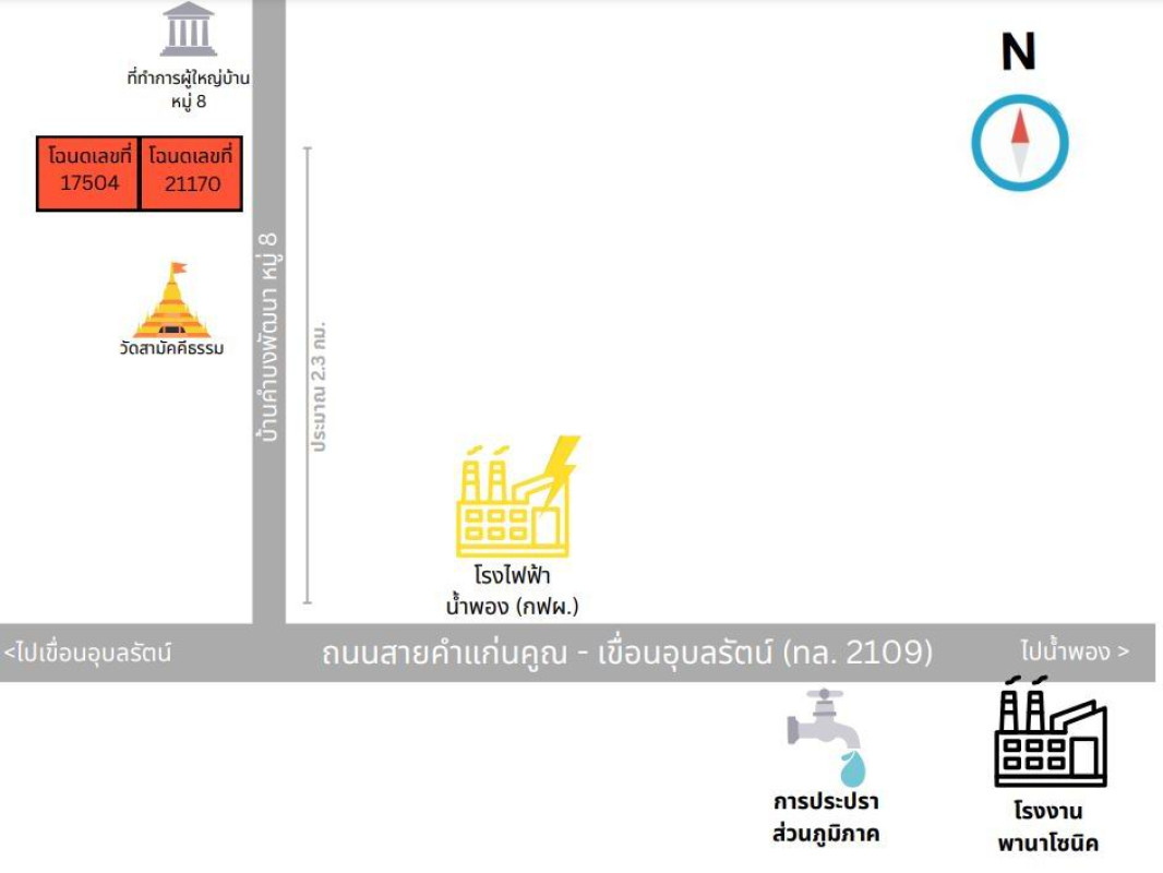 บ้านเดี่ยว ขอนแก่น อุบลรัตน์ โคกสูง 2836051