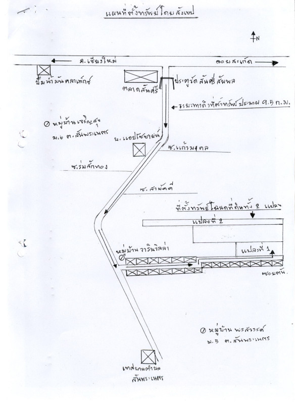 ที่ดินเปล่า เชียงใหม่ สันทราย สันพระเนตร 126825