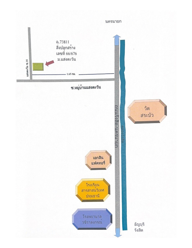 ทาวน์เฮ้าส์ ปทุมธานี ธัญบุรี บึงน้ำรักษ์ 413760