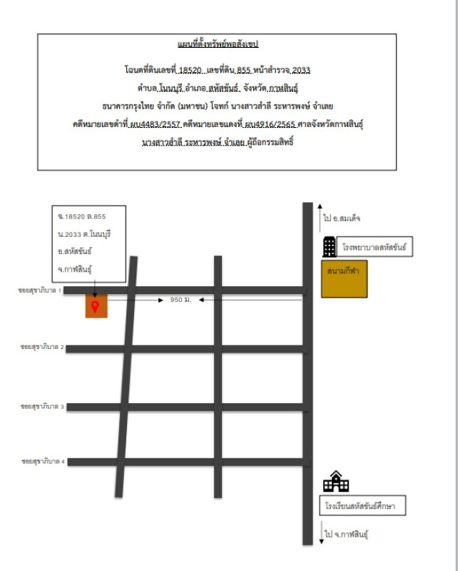 บ้านเดี่ยว กาฬสินธุ์ สหัสขันธ์ โนนบุรี 295000
