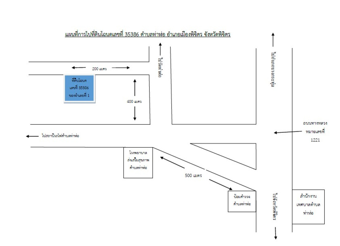 Residential land/lot Phichit Mueang Phichit Tha Lo 72600