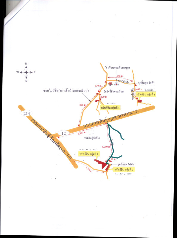 ที่ดินเปล่า กาฬสินธุ์ เมืองกาฬสินธุ์ หลุบ 128250