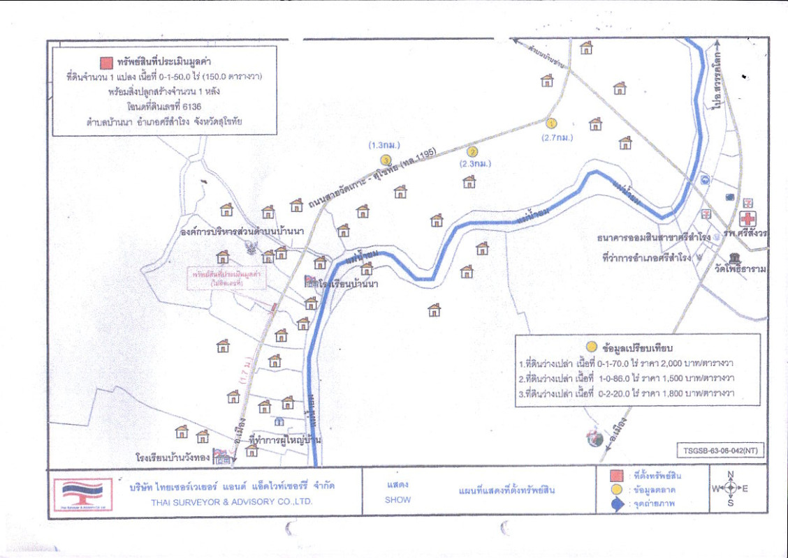 บ้านเดี่ยว สุโขทัย ศรีสำโรง บ้านนา 3138380